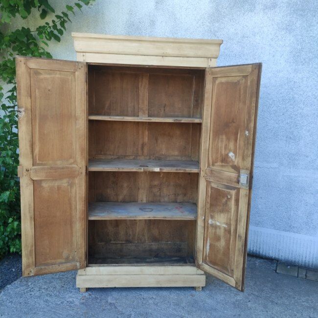 Natural wood cabinet