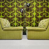 "1970s design armchair pair"