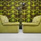 "1970s design armchair pair"