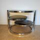 Metal and smoked glass coffee table, 1970