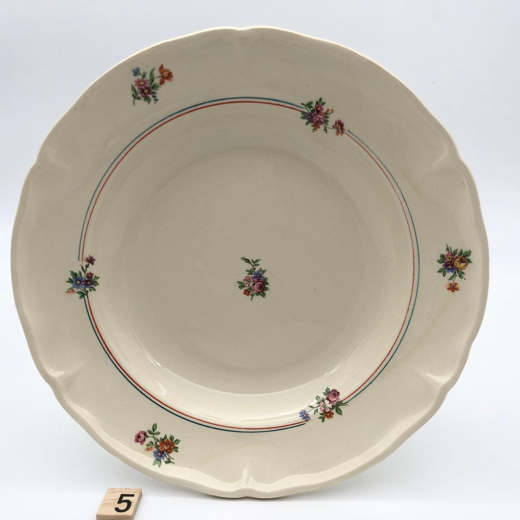 6 hollow plates "Moulin des Loups - Beauce model"