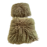 2 soft wool cushions