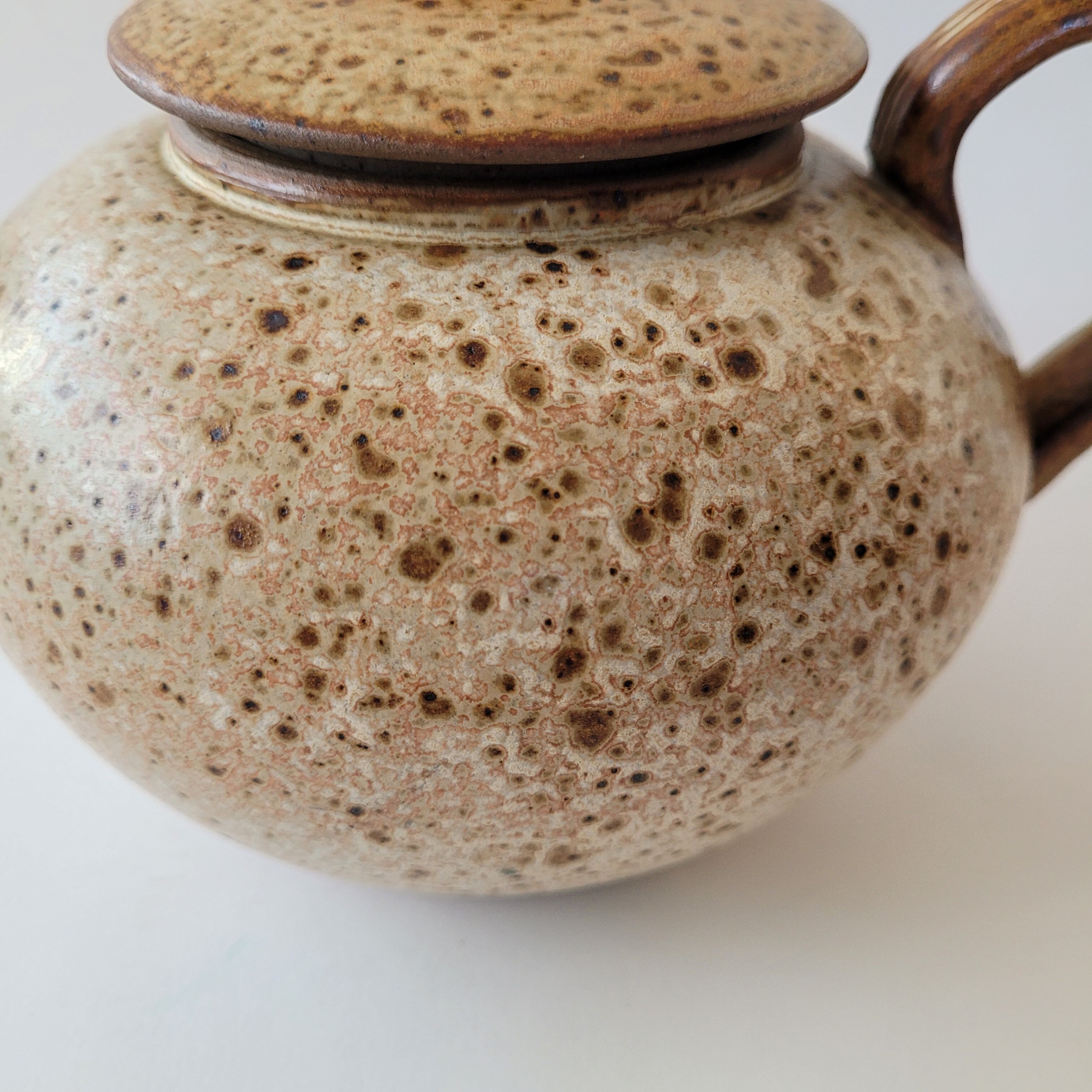 Large artisanal sandstone teapot