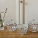 Set of 3 vintage glass candy jars