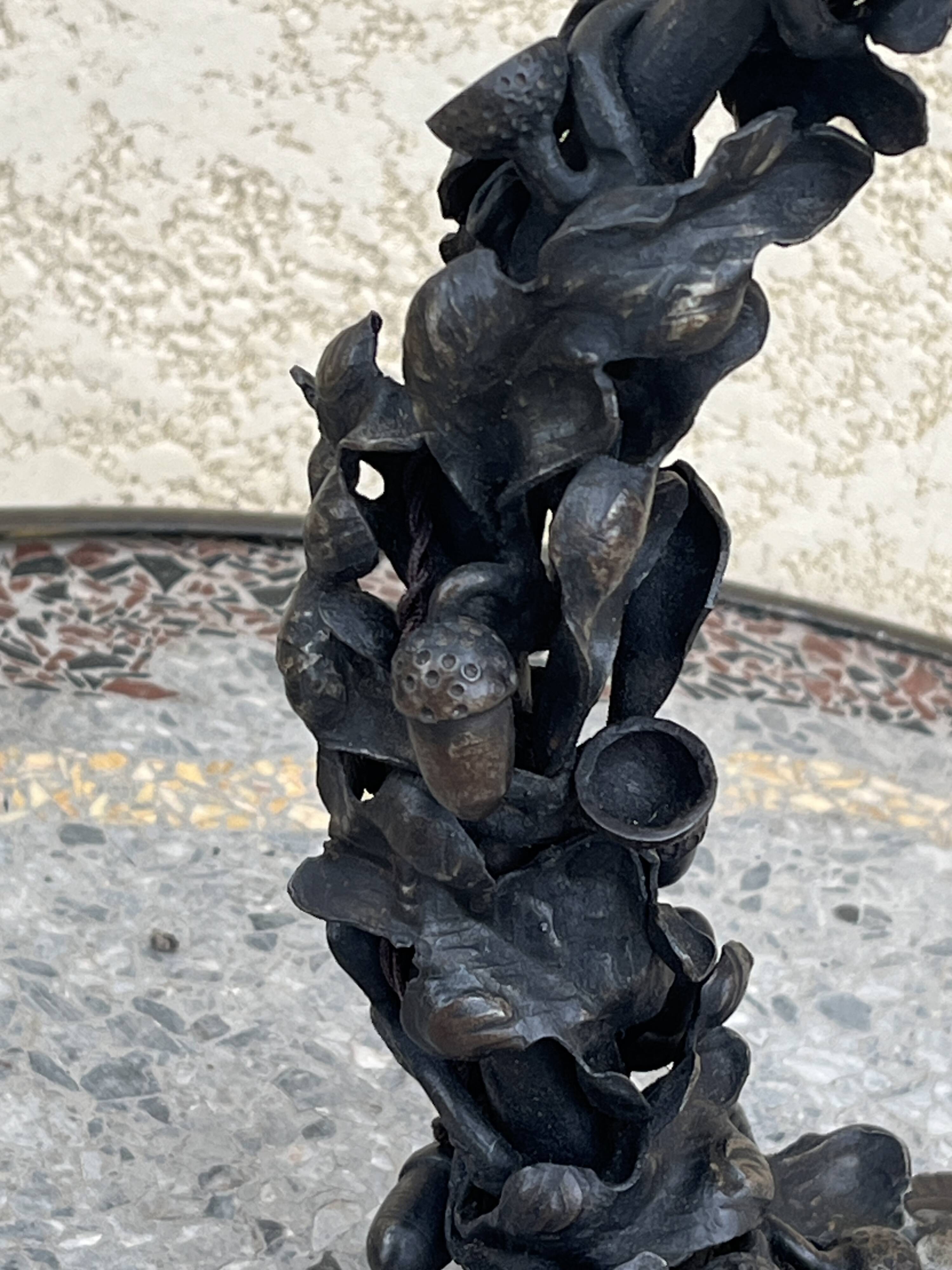 lampe fer forgé art déco 1930