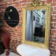 Old golden mirror