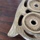 Owl trivet in golden brass
