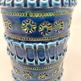 Vase bleu vert en céramique Bitossi