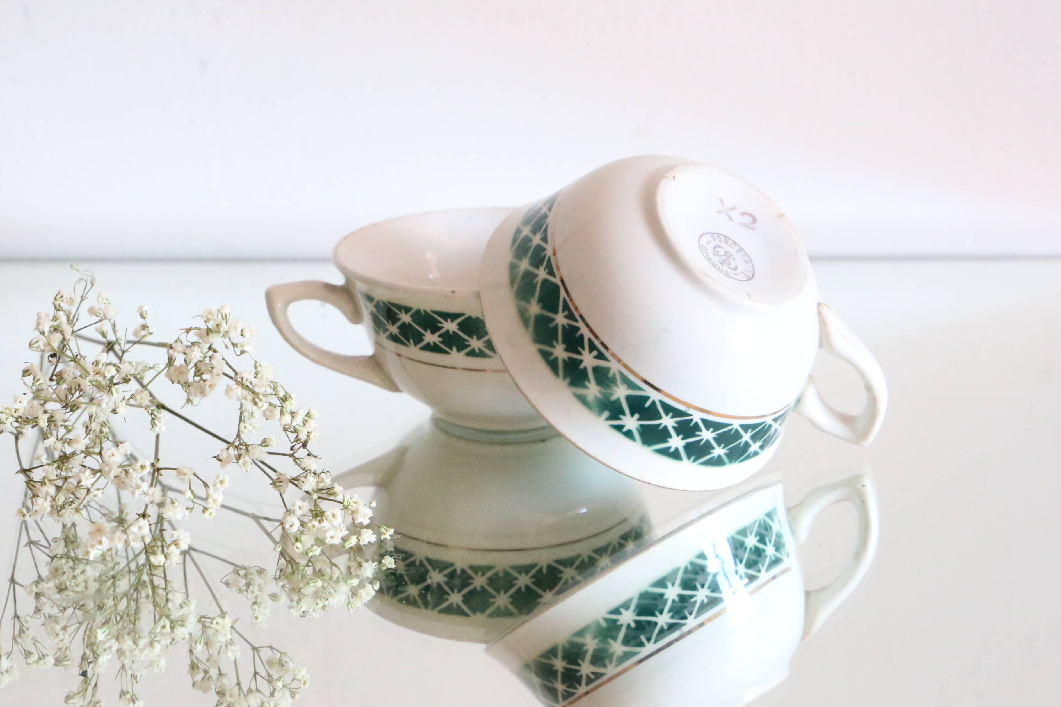 Pair of ceramic cups