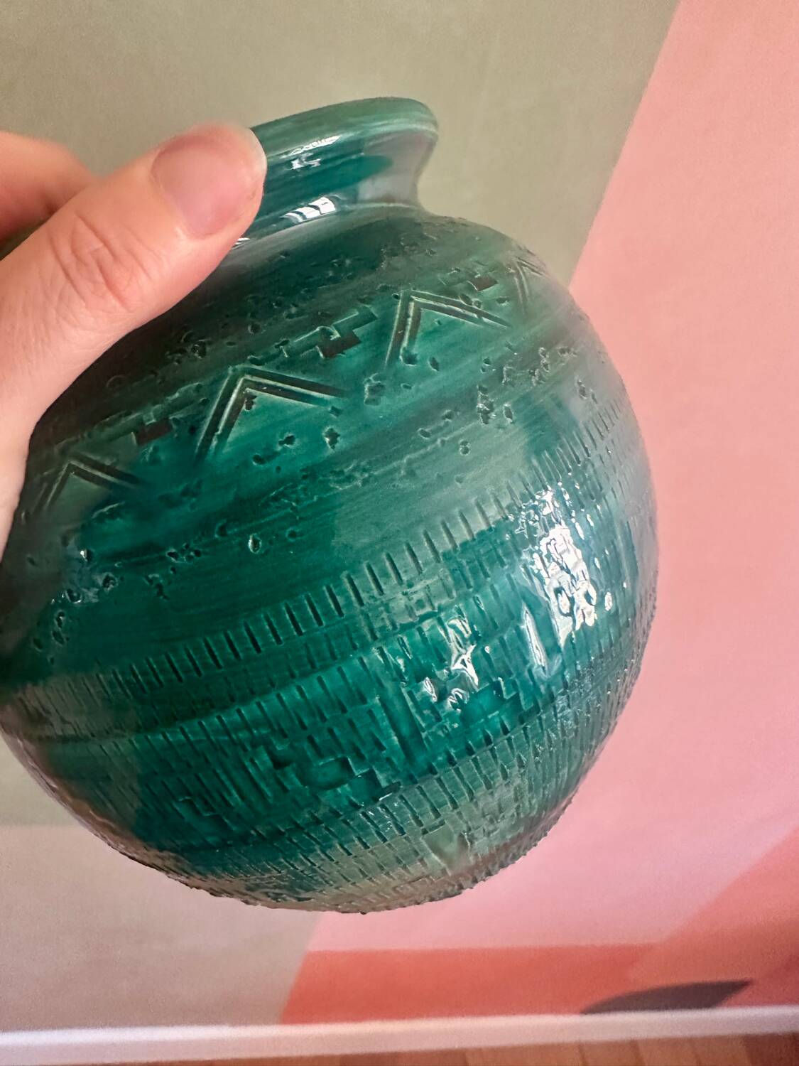 Vase vintage graphique