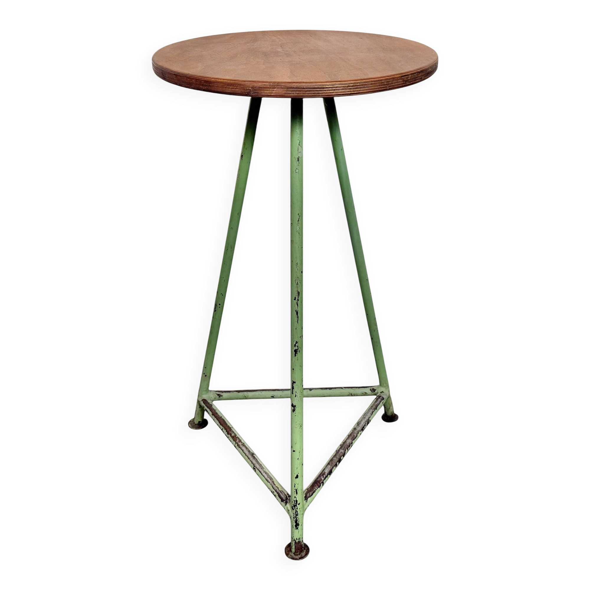Green Industrial Workshop Stool, 1960s