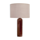 Sandstone and linen lamp