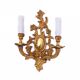 Brass wall lamp from the 1920s, France.