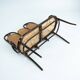 Thonet bench vienna straw Long John sofa, Vienna 1920s