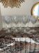 8 cut glass goblets