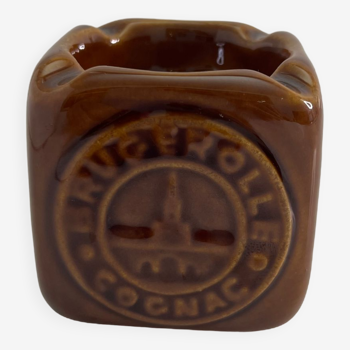 Vintage brugerolle cognac ceramic ashtray