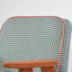 Fauteuil 366 pieds de poule bleu