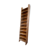 Old straight staircase in Burmese teak