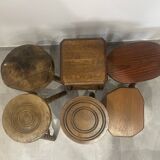 Set of 6 disparate stools
