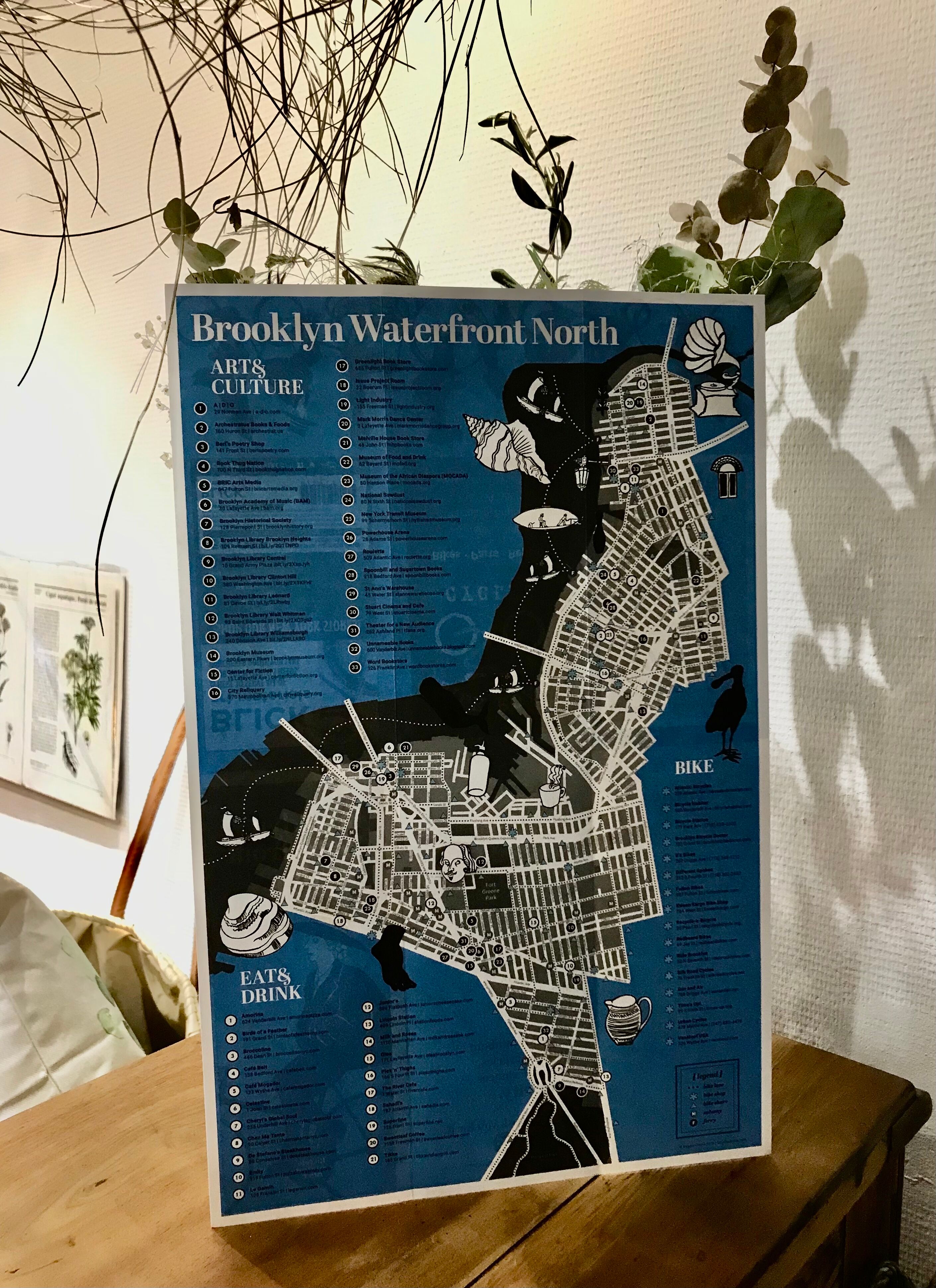 Illustration Map's Brooklyn New York