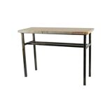 Console, art moderne, acier peint et marbre