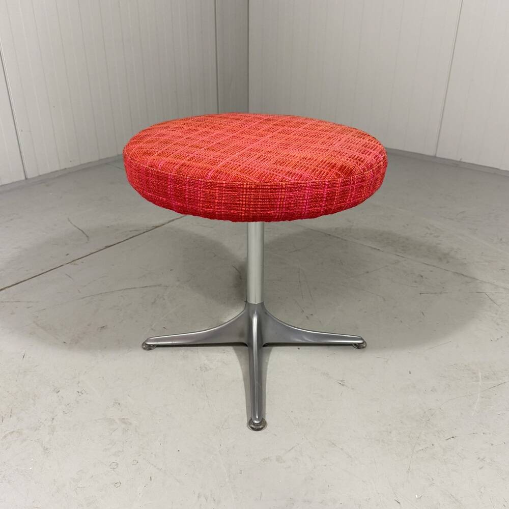 aluminium stool hocker by COR Germnany 1970,s