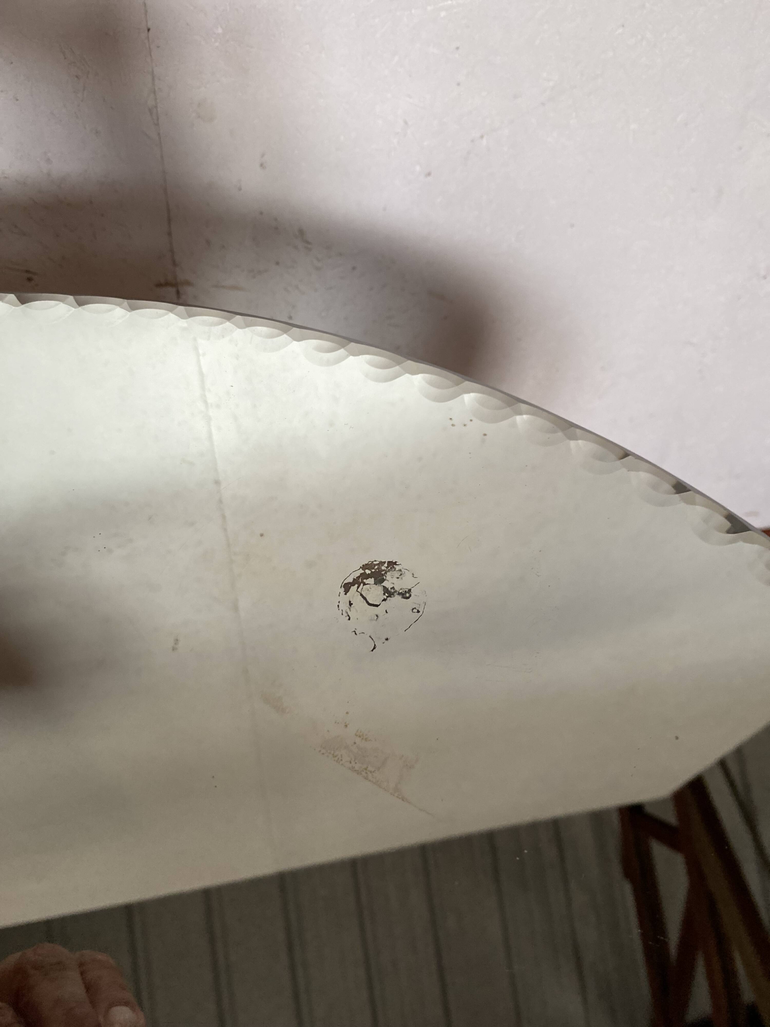 mirrored art deco table