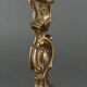 Pair of candlesticks xixth louis xiv ornamentation shells gilded bronze