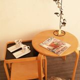 Ikea Vintage Brunabo plywood nesting table - trolley from the eighties