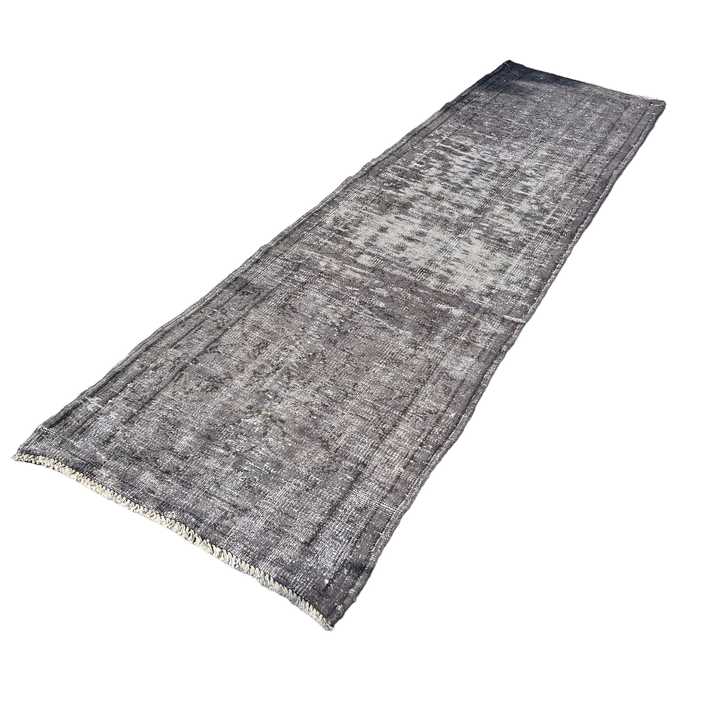 Vintage distressed turkish rug runner
