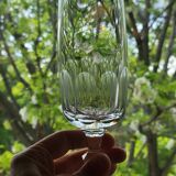 8 flûtes champagne en cristal taillé côtes plates