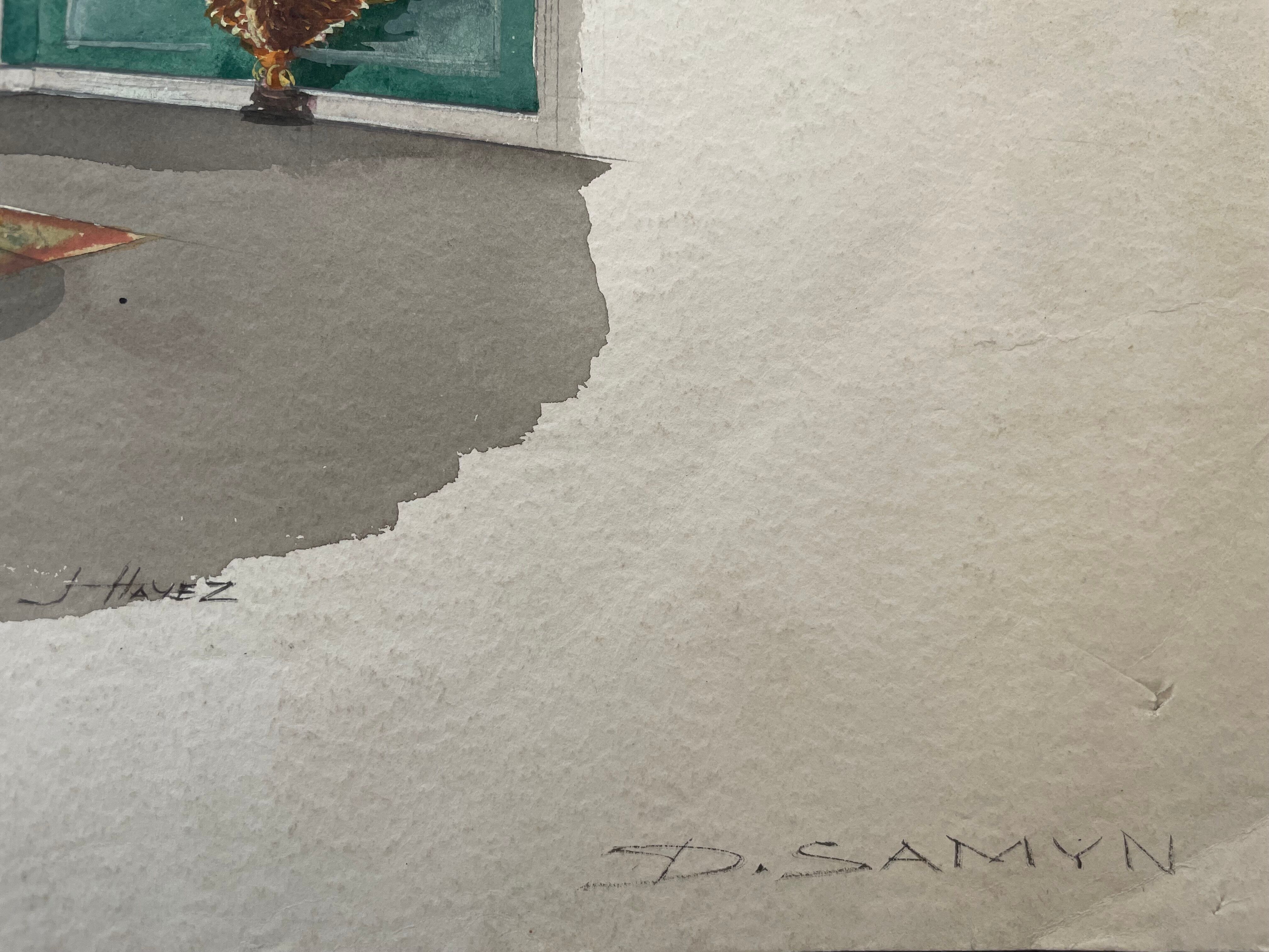 Painting decorative art interior architecture 30-50s