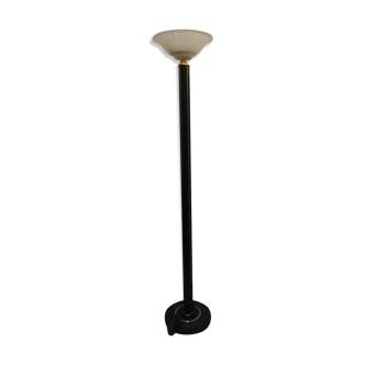 Art Deco floor lamp in opaline