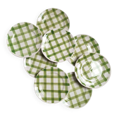 Dessert plates Moulin des Loups - Green Tablecloth model