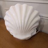 Vintage ceramic shell lamp