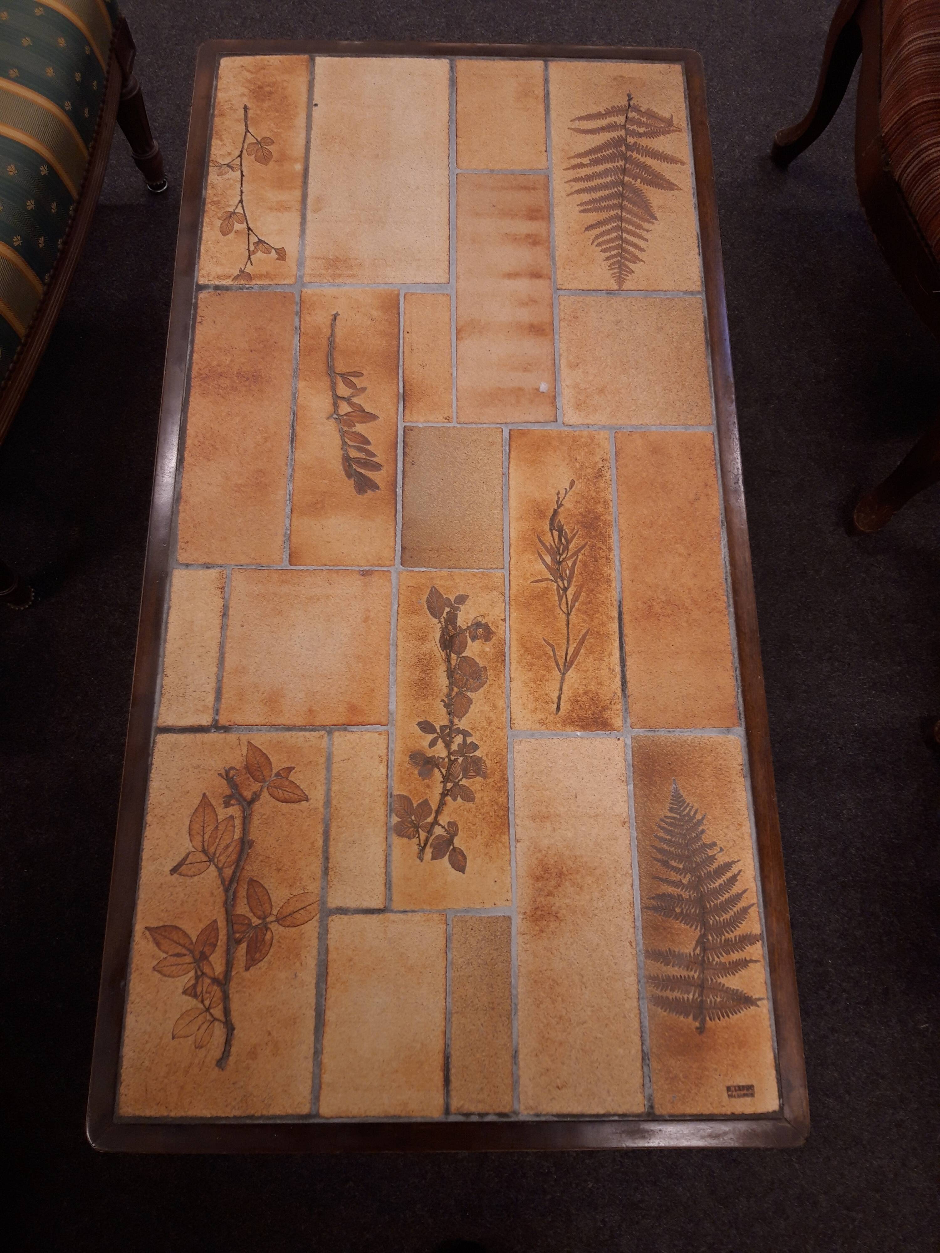 Coffee table Raymonde Leduc Model "Herbarium"