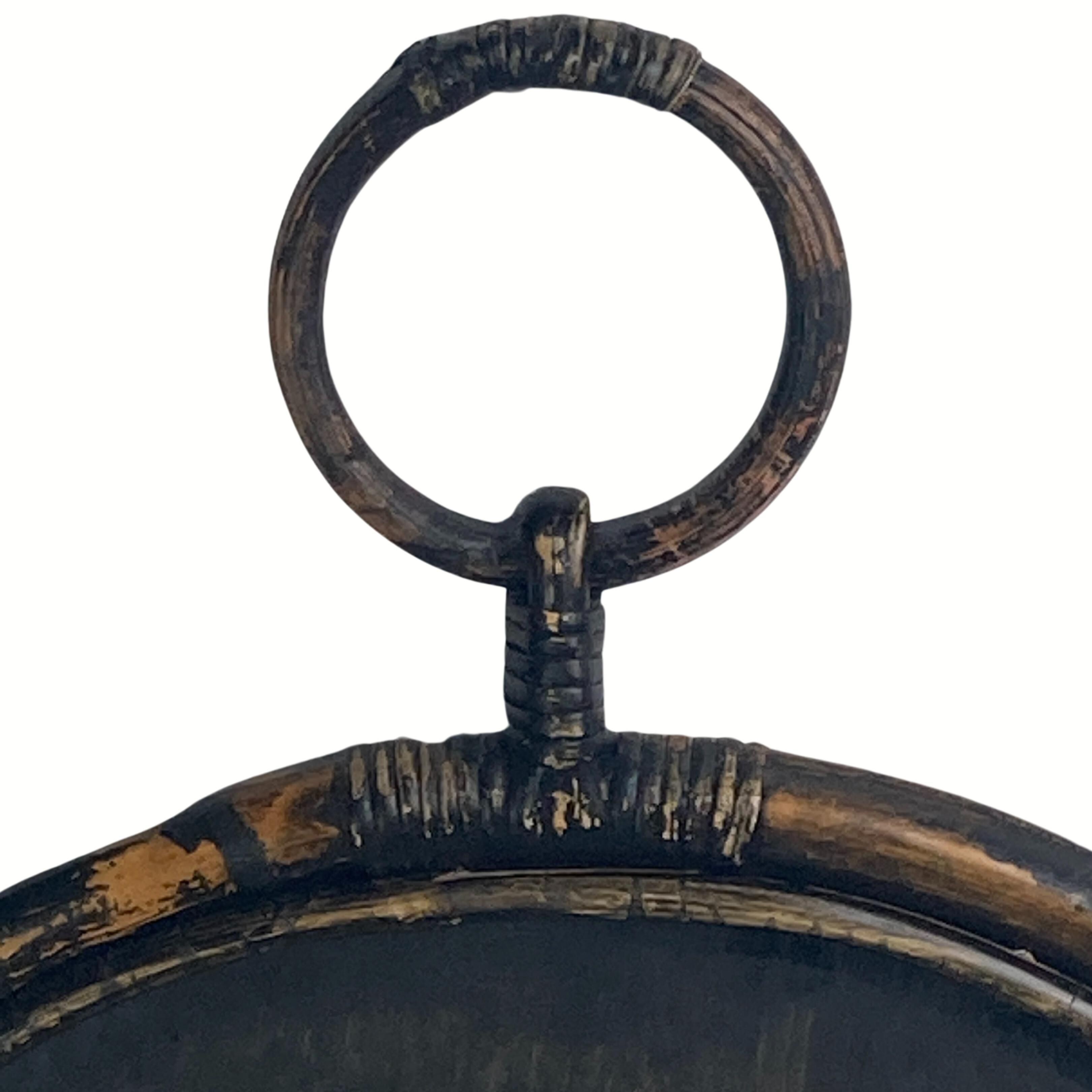 Faux bamboo chinoiserie mirror, France 1960s-1970