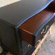 Black restyled vintage chest of drawers