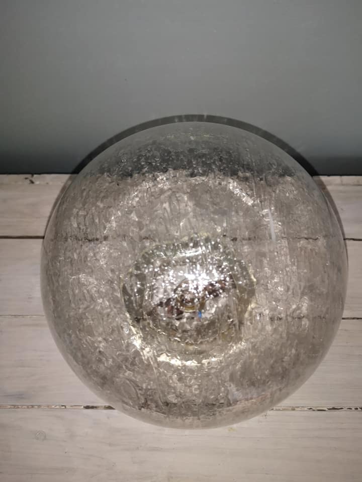 Ceiling lamp wall globe bubble glass Ø 20 cm Vintage 1950