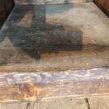 A schoolmaster's desk and chairs