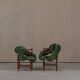 Chaises à bobines vintage, réimaginées par Corina Olaru, Hollande années 1930, ensemble de 2