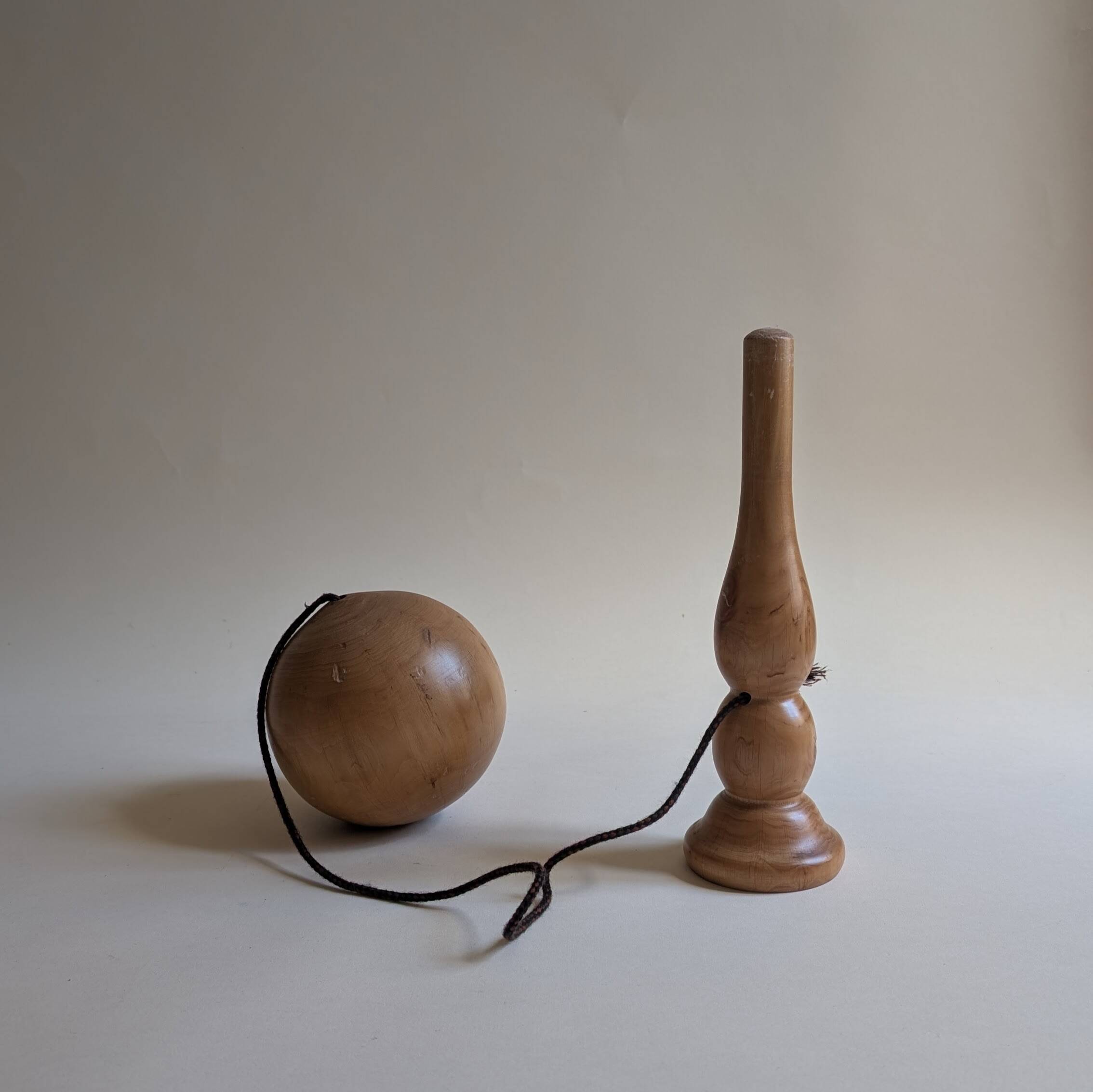 Large wooden cup and ball game