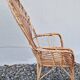 Emmanuelle style rattan wicker armchair