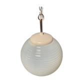 Mother of pearl opaline glass pendant lamps from the 1960s