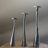 Cast aluminum candle holders