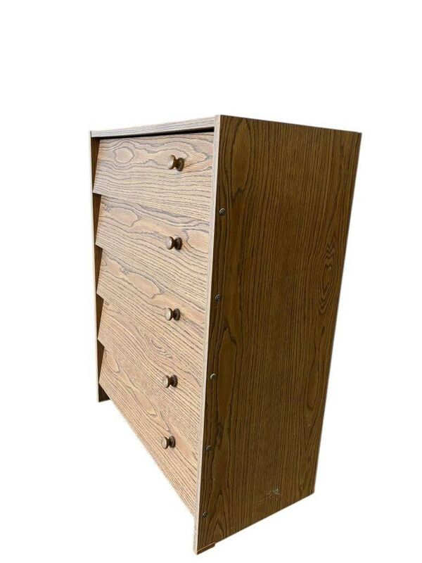 Armoire à chaussures vintage en bois / meuble à abattant