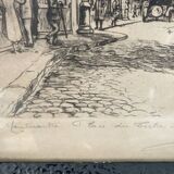 Old illustration of Montmartre