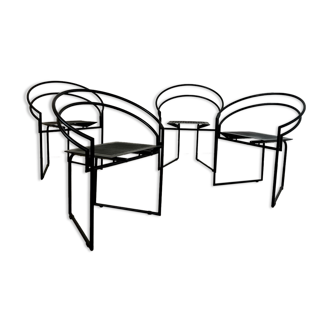 Lot 4 chairs Latonda 614 Italian design Mario Botta Alias Italy year 90