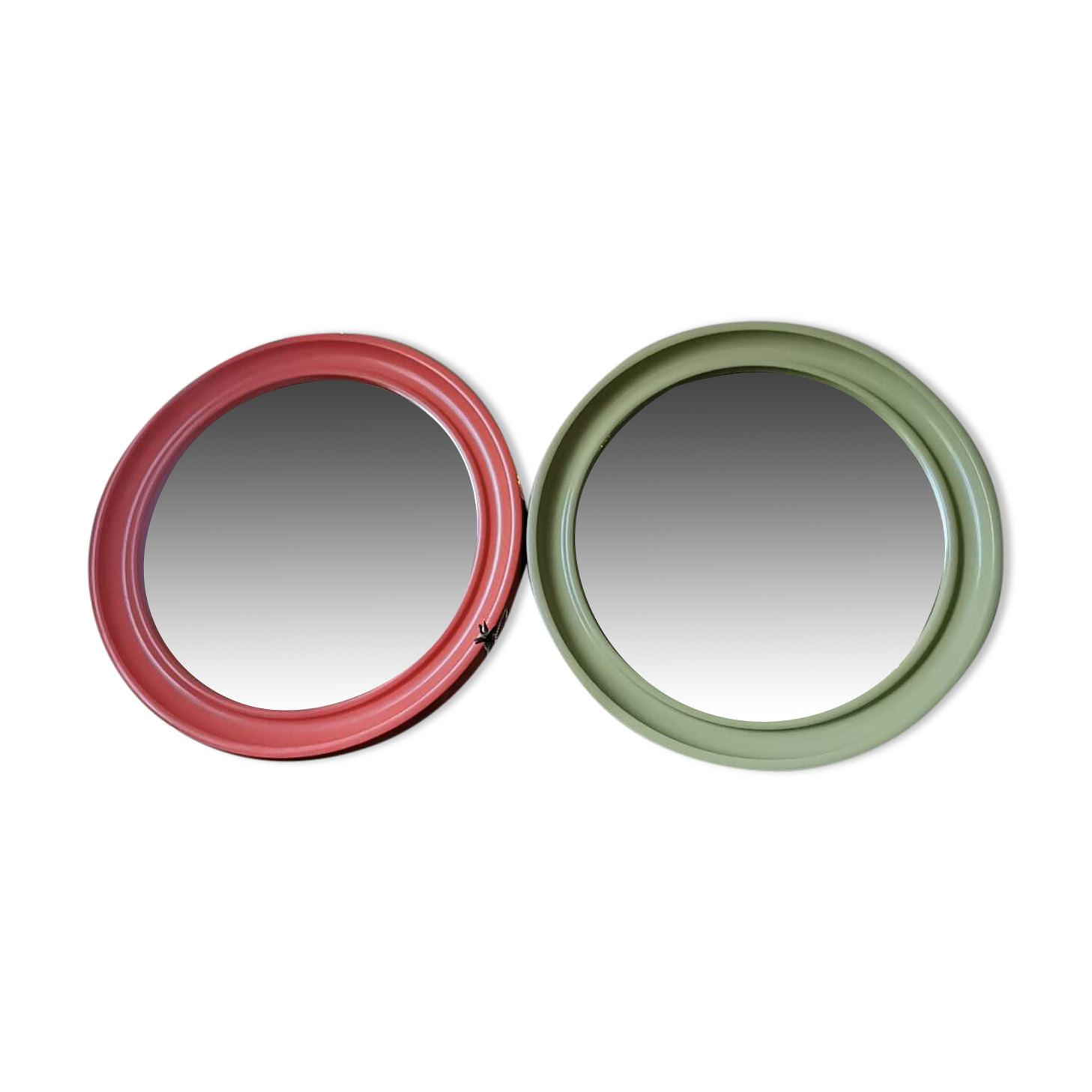 Pair of space age mirrors