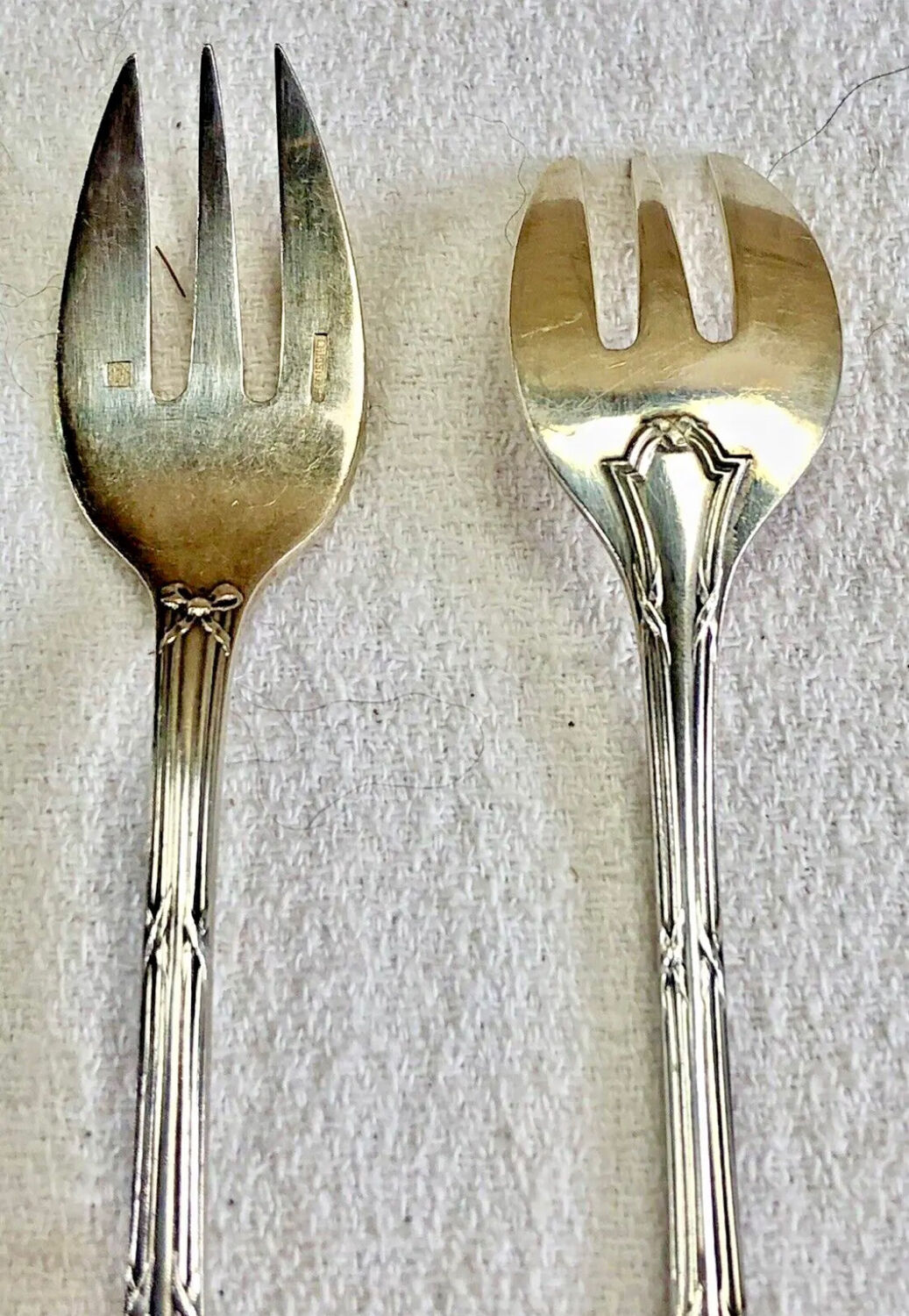 CHRISTOFLE Rubans 3 couvert s de table Fourchettes & Cuillères en métal argenté